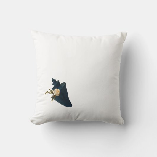 Boeket van Seashells Coastal Blue & White Elegant Kussen (Voorkant)