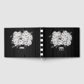 Boeket van Skull Rozen Zwart & Wit Trouwen Gastenboek (Volledig)