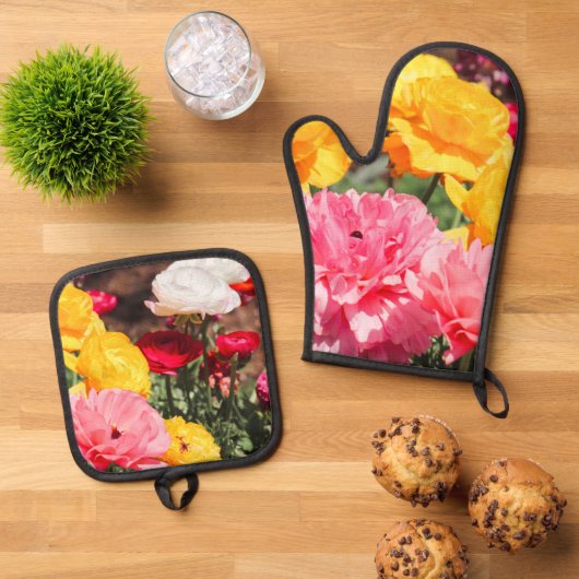 Boeket van Sunshine Ovenwant & Pannenlap Set (Top down)