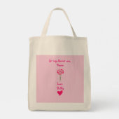 Boeket van Valentijn Love Flowers Tote Bag (Achterkant)