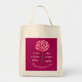Boeket van Valentijn Love Flowers Tote Bag (Voorkant)