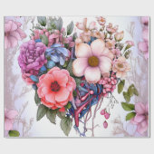 Boeket van Waterverf Dromen Cadeaupapier (Vlak)