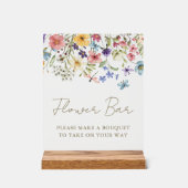 Boeket van wilde bloemen Bloem Bar Bloeiende Bloem Acryl Bord (Voorkant)