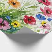 Boeket van wilde bloemen cadeaupapier (Hoek)