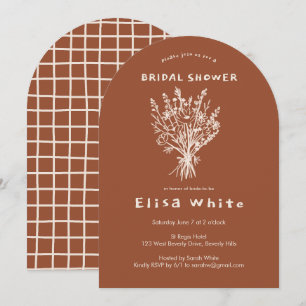 Boeket van wilde bloemen Landelijke boog Fantasiev Kaart