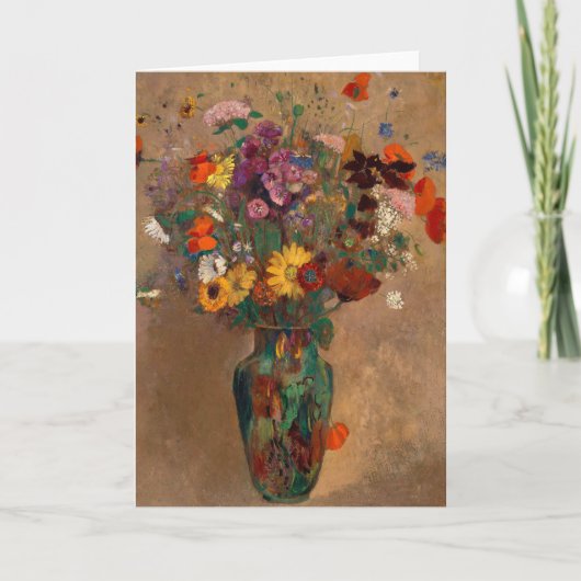 Boeket van Wildflowers | Odilon Redon-Briefkaart Kaart (Voorkant)
