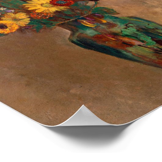 Boeket van Wildflowers | Odilon Redon-Briefkaart Poster (Hoek)