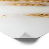 Boeket van witte bloemen en tarweoren poster (Hoek)