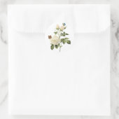 Boeket van witte rozen met vlinders Sticker (Tas)