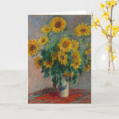 Boeket van Zonnebloemen | Claude Monet Kaart (Gele Bloem)