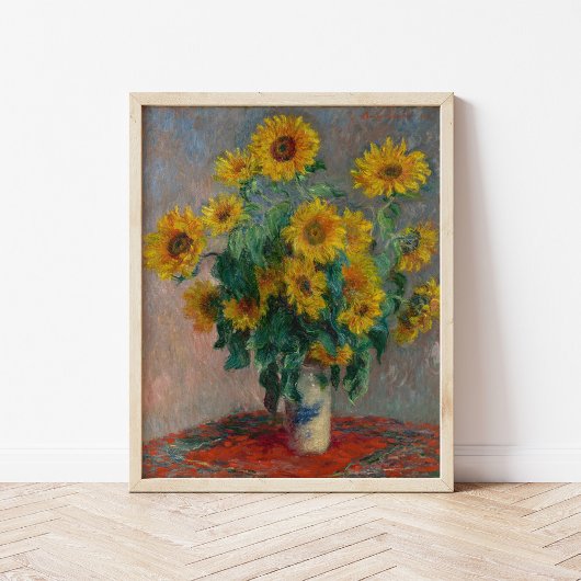 Boeket van Zonnebloemen | Claude Monet Poster