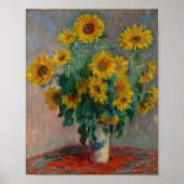 Boeket van Zonnebloemen | Claude Monet Poster (Voorkant)