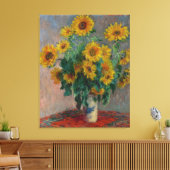 Boeket van Zonnebloemen Monet Canvas Afdruk (Insitu (Woonkamer))