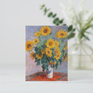 Boeket van Zonnebloemen - Monet Feestdagenkaart
