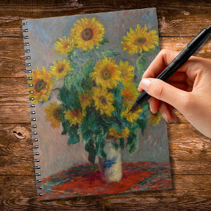 Boeket van Zonnebloemen Monet Notitieboek