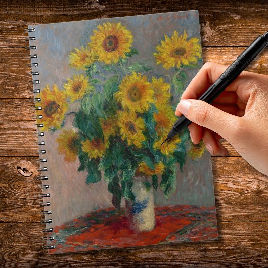 Boeket van Zonnebloemen Monet Notitieboek