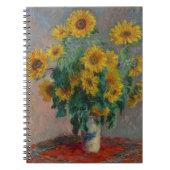 Boeket van Zonnebloemen Monet Notitieboek (Voorkant)