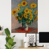 Boeket van Zonnebloemen Monet Poster (Thuiskantoor)