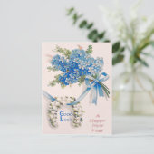 Boeket Vergeet-me-nots Lily van de vallei Briefkaart (Staand voorkant)