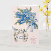 Boeket Vergeet-mij-nietje Lelietje-van-dalen Kaart (Gele Bloem)