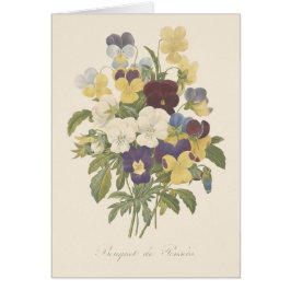 Boeket Viooltje Viooltjes Bloem Illustratie