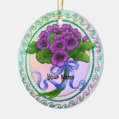Boeket Viooltjes Keramisch Ornament (Links)