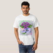Boeket viooltjesbloemen t-shirt (Voorkant volledig)