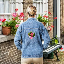 Boeket voor mama denim jacket
