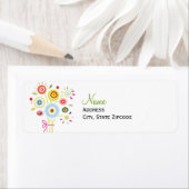 Boeket Vrijgezellenfeest adreslabel Etiket (Insitu)