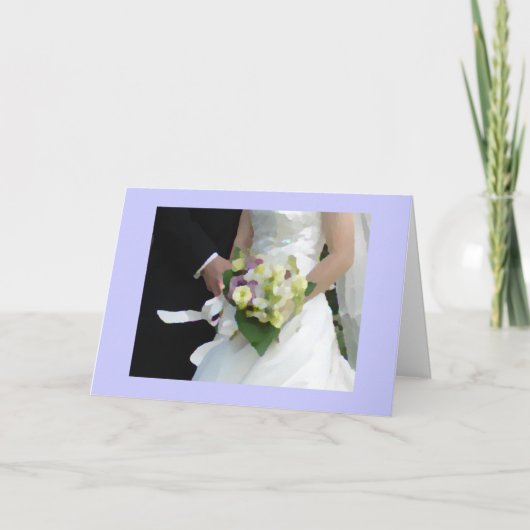 boeket waterverf bedankkaart (Voorkant)