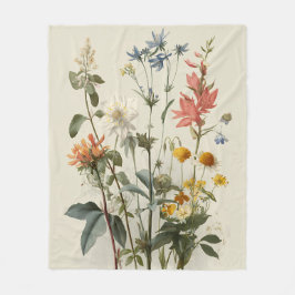 Boeket Weidevol Bloemen Fleece Deken