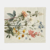 Boeket Weidevol Bloemen Fleece Deken (Voorkant (Horizontaal))