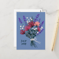 Boeket wilde bloemen condoleances Sorry voor het v
