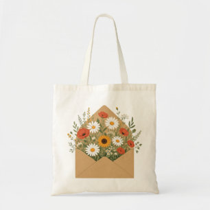 Boeket wilde bloemen Envelop Botanische Kunst Tote Bag