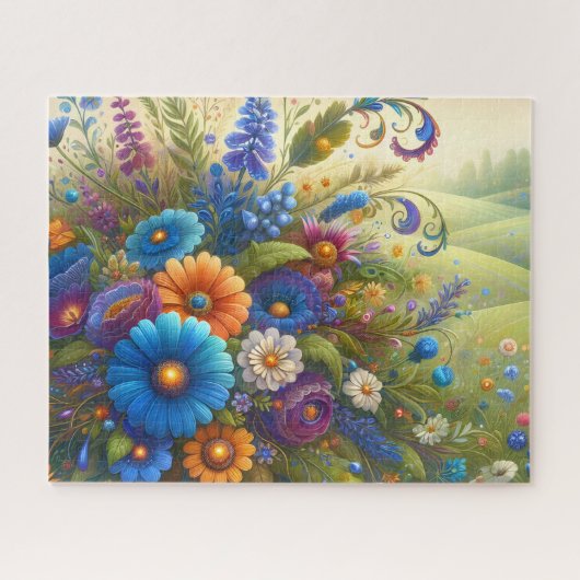 Boeket wilde bloemen legpuzzel (Horizontaal)