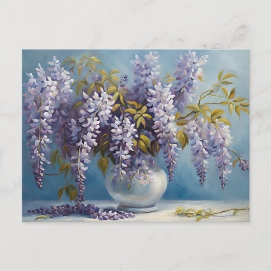 Boeket Wisteria Bloemen Briefkaart (Voorkant)