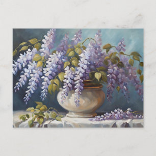 Boeket Wisteria Bloemen in een Vaas Briefkaart
