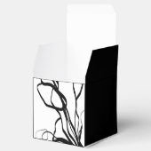 Boeket Wit: Abstract Wit & Zwart Bedankdoosjes (Geopend)
