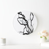 Boeket Wit: Abstract Wit & Zwart Grote Klok (Huis)