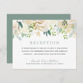 Boeket Witte Rozen | Ontvangst Uitnodiging (Voorkant / Achterkant)