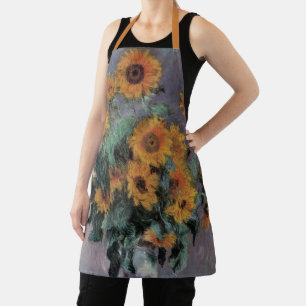 Boeket zonnebloemen door Claude Monet, Vintage Kun Schort