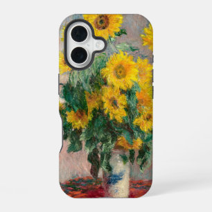Boeket zonnebloemen door Monet impressionist iPhone 16 Hoesje
