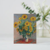 Boeket Zonnebloemen Monet Briefkaart (Staand voorkant)