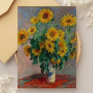 Boeket Zonnebloemen Monet Briefkaart