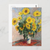 Boeket Zonnebloemen van Claude Monet Classic Briefkaart (Voorkant / Achterkant)