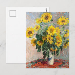Boeket Zonnebloemen van Claude Monet Classic Briefkaart