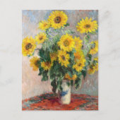 Boeket Zonnebloemen van Claude Monet Classic Briefkaart (Voorkant)
