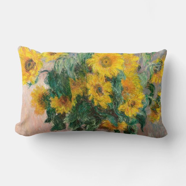 Boeket zonnebloemen van Monet Impressionist Kussen (Voorkant)