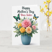 Boeketkaart met Stippenrozen Kaart (Gele Bloem)