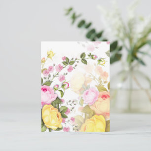 Boeketten Rozen 4 Feestdagenkaart